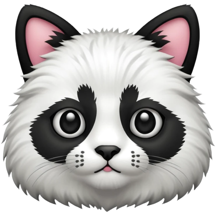 CAT MIXED WITH PANDA emoji