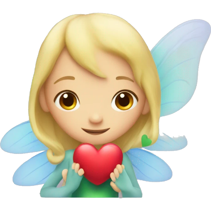 fairy with heart emoji