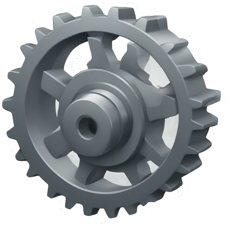 grinding gear with check mark emoji