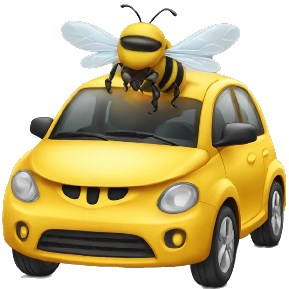 bee on car emoji