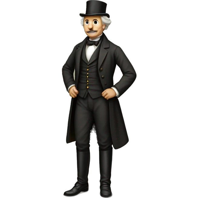 19th century gentleman in full growth emoji