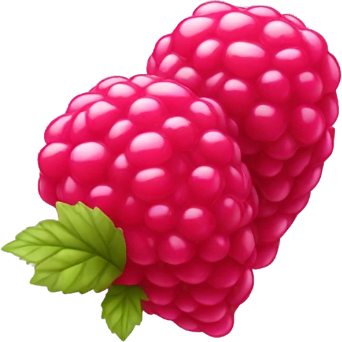 shiny raspberry candy emoji