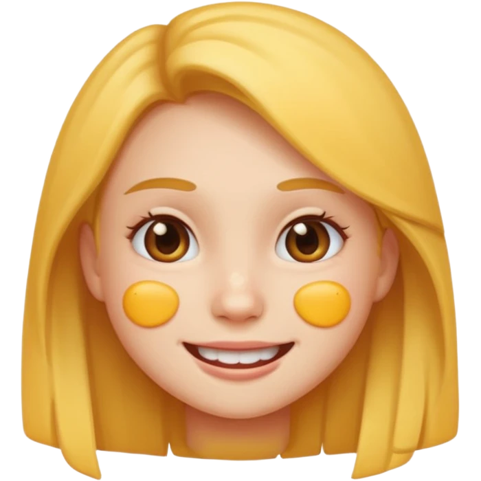 girl emoji with pimple emoji