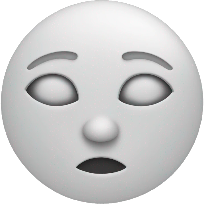 A white moon emoji
