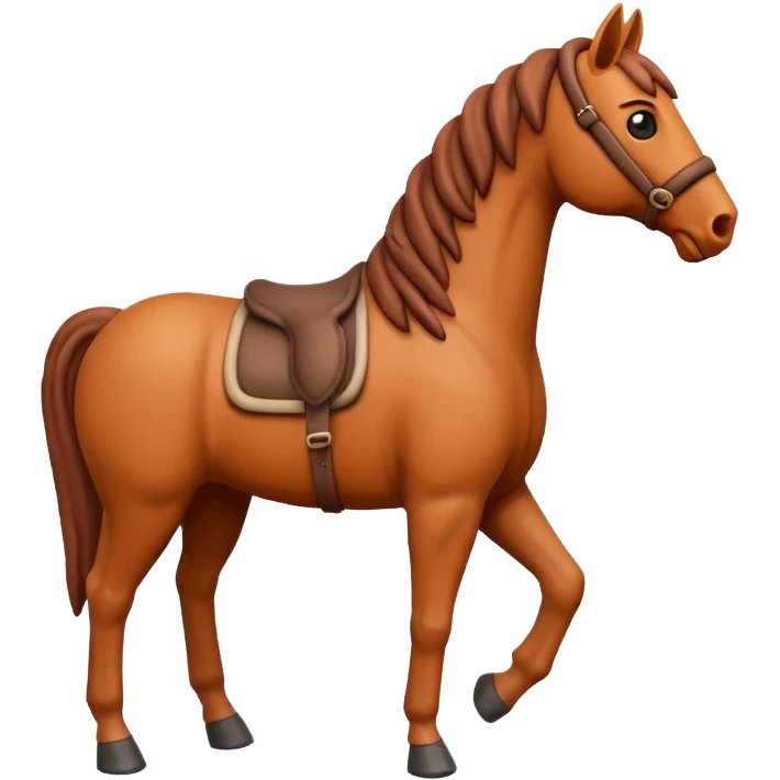 Horse made by clay emoji