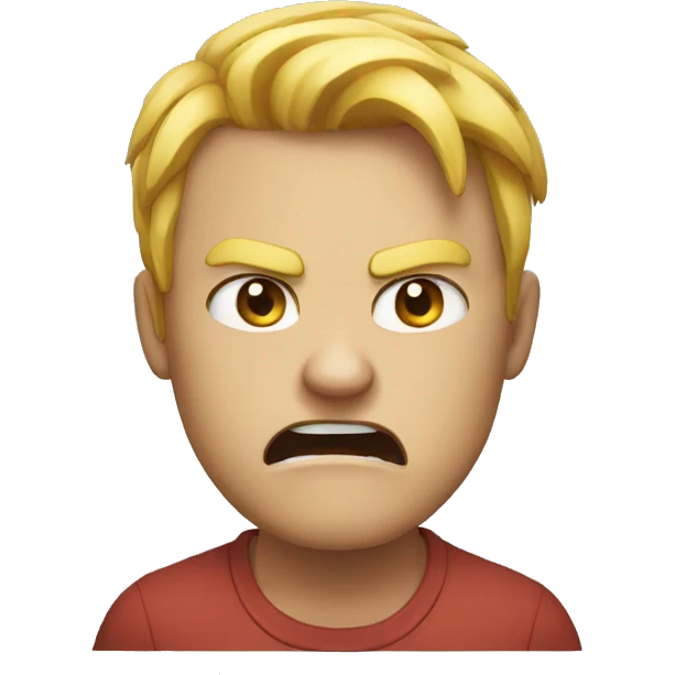Angry friend  emoji