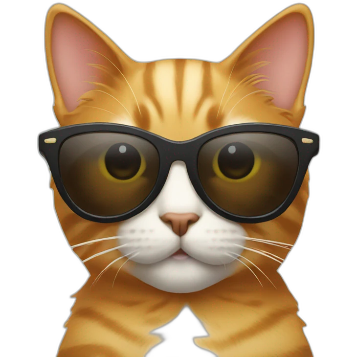Cat with sunglasses emoji