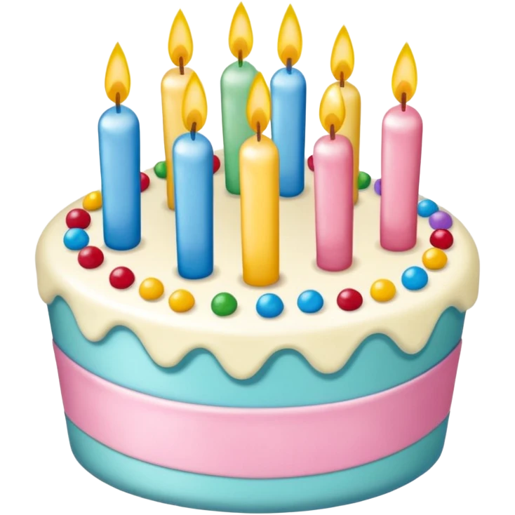 pastel de cumpleaños  emoji