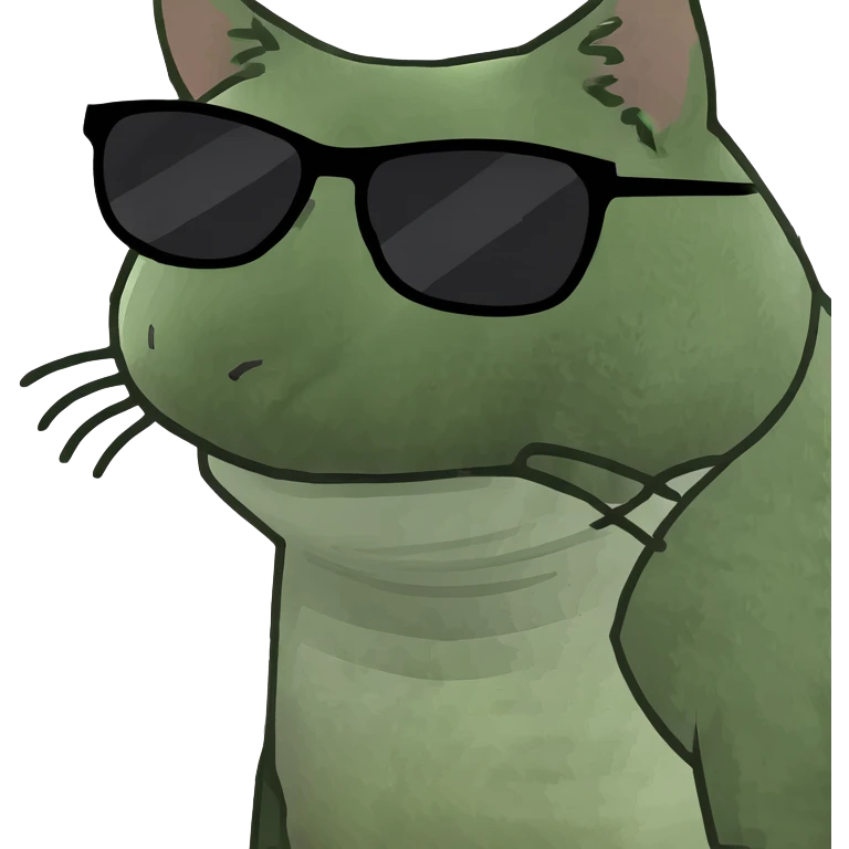 Cat with sunglasses emoji