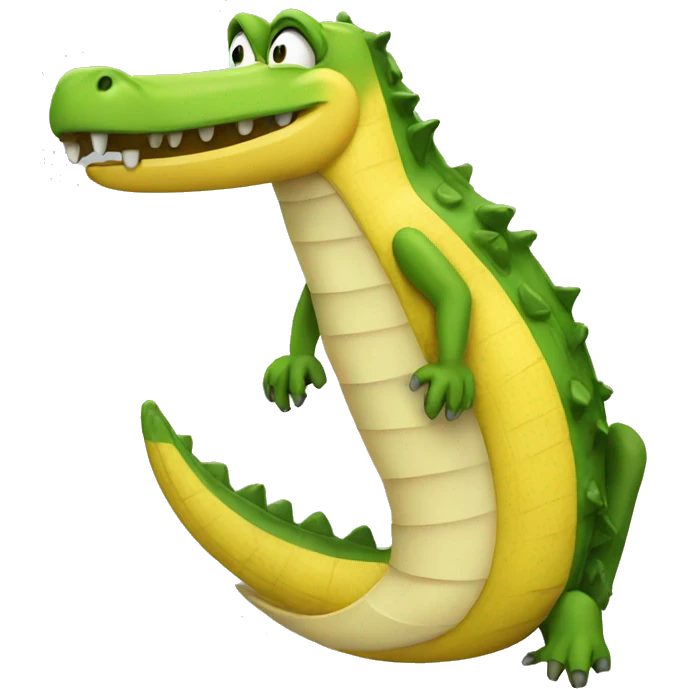 banana crocodile emoji