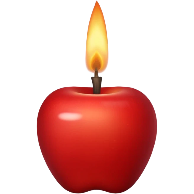 ritual candle apple emoji