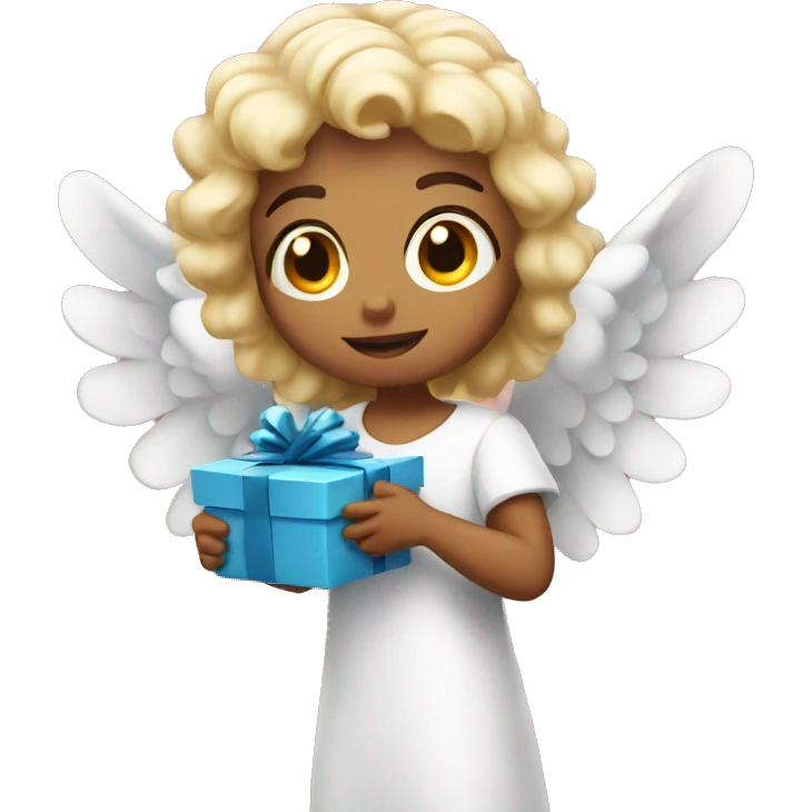 angel with gift emoji