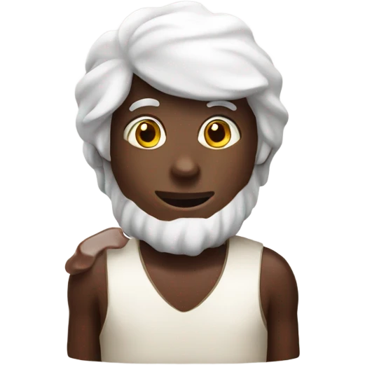 Chocolate white emoji