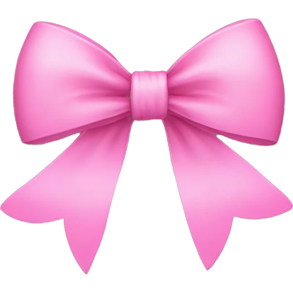 Hit pink bow emoji