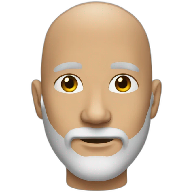 bald man grey beard emoji