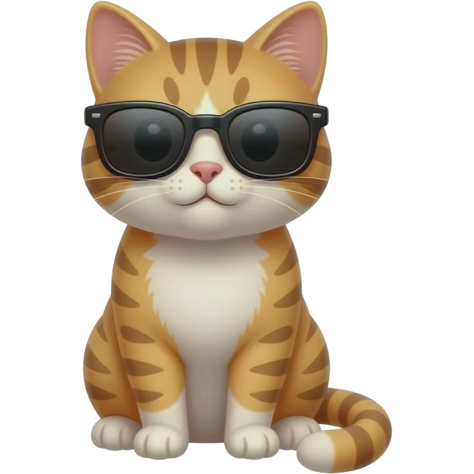 Cat wearing sunglasses emoji
