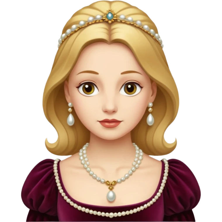 Renaissance lady emoji