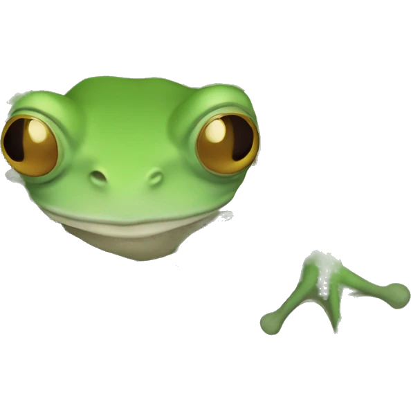 aerial view of a tree frog emoji