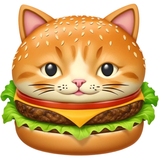 Cat burger  emoji