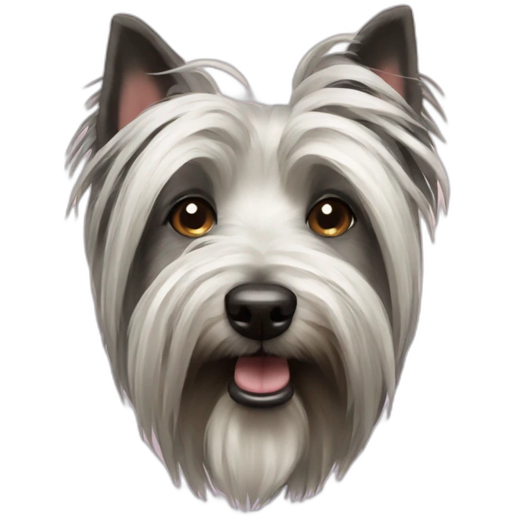 Skye terrier dog emoji