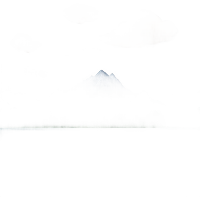 Sky with clouds and mountain in front with a forest then lake and then trees at the foreground  emoji