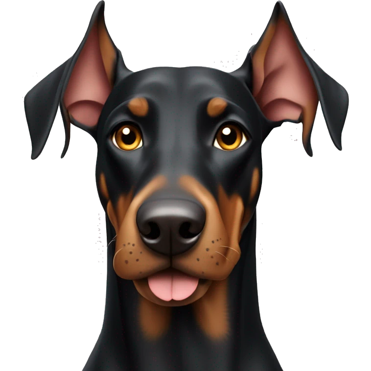 Doberman dog emoji