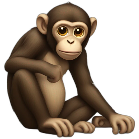 Monkey thinking  emoji