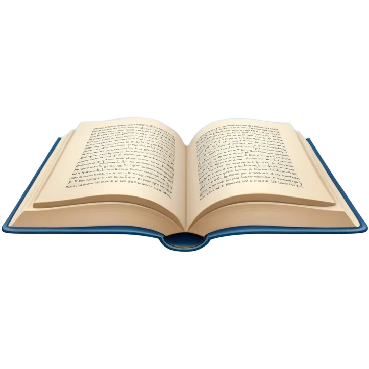 Icon for Poetry Reading: an open book with verses on the pages, from which fly pages transforming into a large flock of small white birds soaring into the blue sky. The icon should evoke the freedom and beauty of poetry. Transparent background. emoji