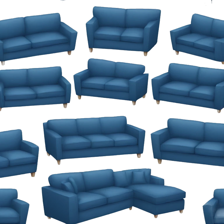blue couch chair emoji