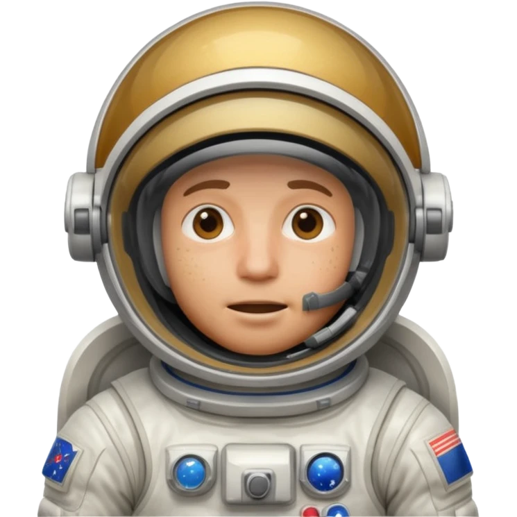 astronaute homme en sueur emoji