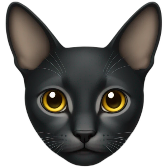 Un gato negro emoji