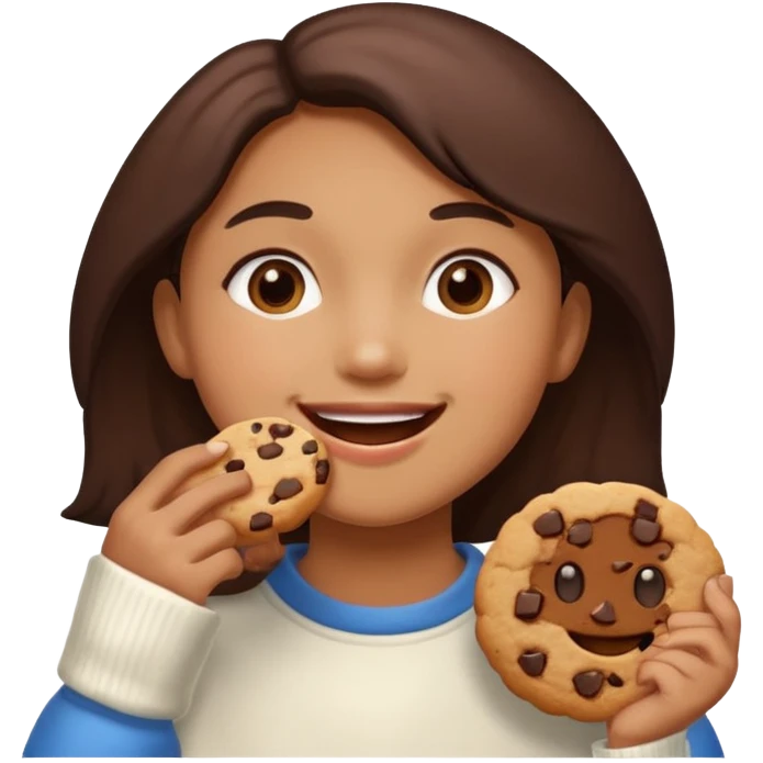 cute cookie eat emoji