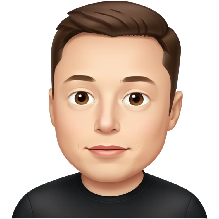 Black Elon musk emoji