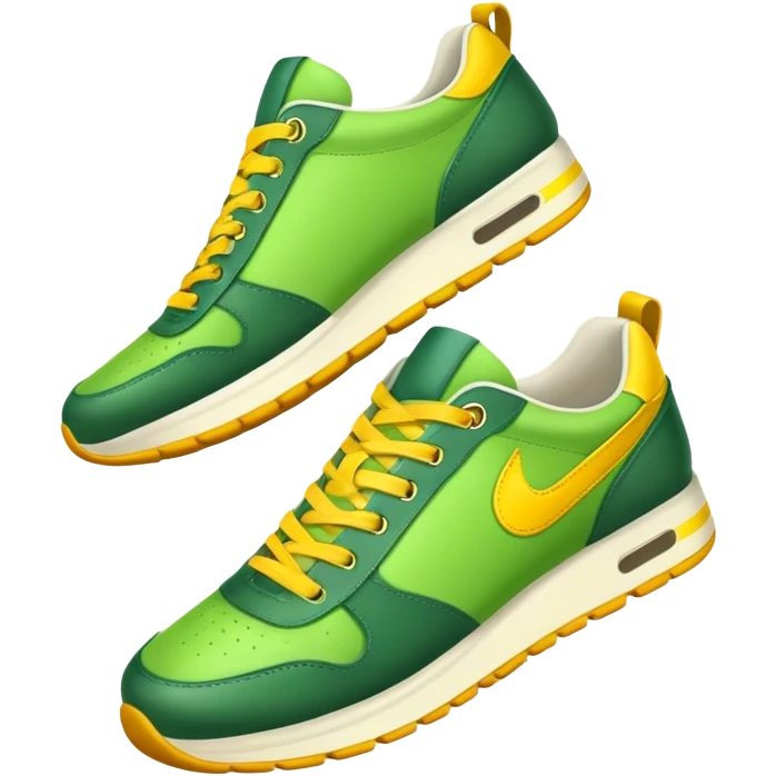 green yellow sneakers emoji