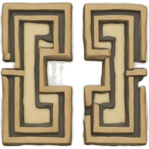 Ancient Greek Key, Writting "AFK" emoji