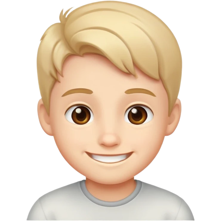 Cute boy smiling emoji