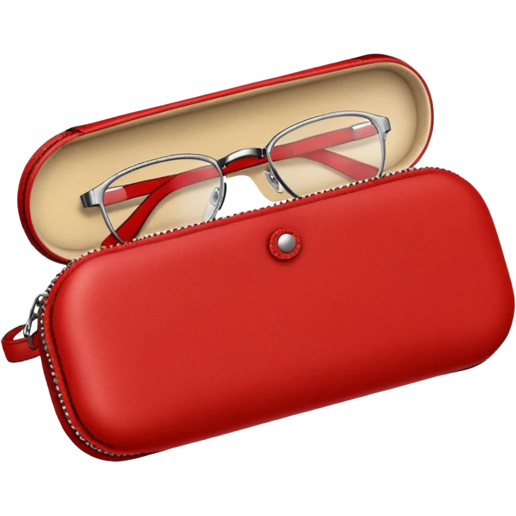 red glasses case emoji