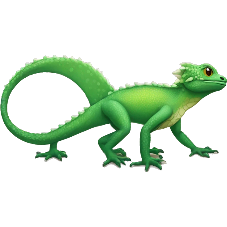 a gecko as a battledragon emoji