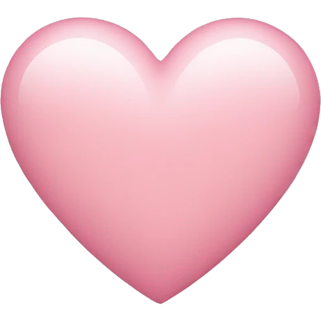 Light pink heart emoji