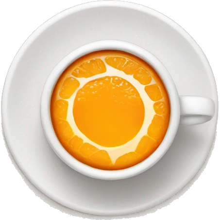 Coffe with orange’s  emoji