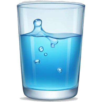 glass of water simple emoji