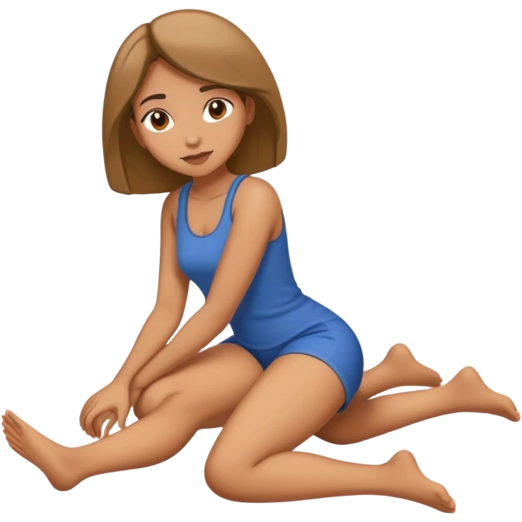 lady laying down w knees bent full body  emoji