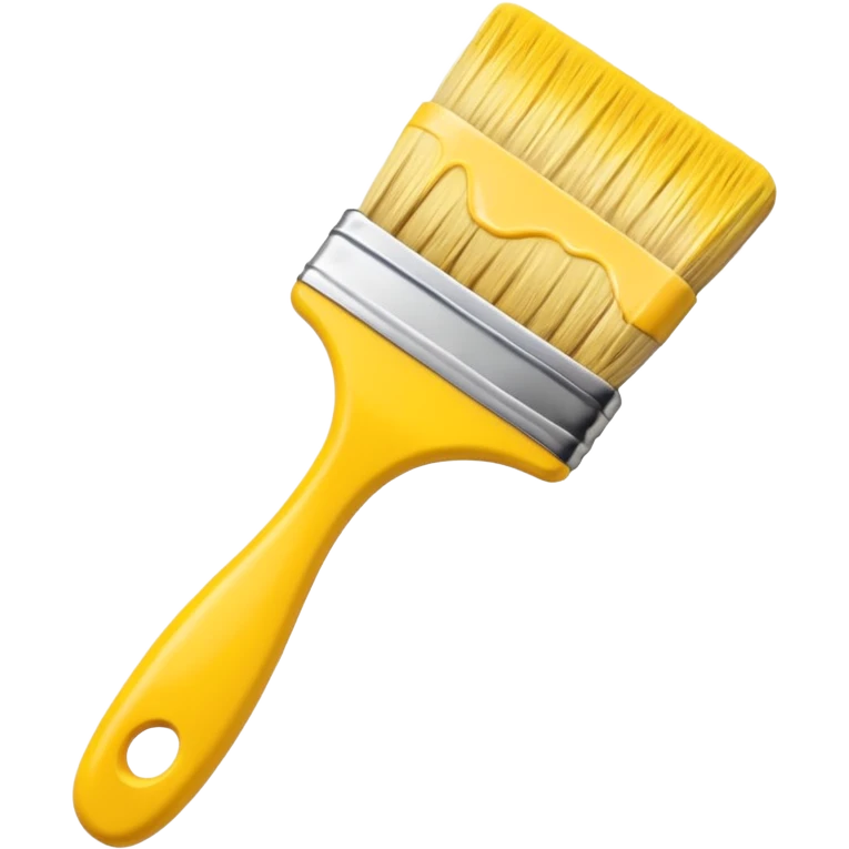 yellow brush with yellow painting emoji