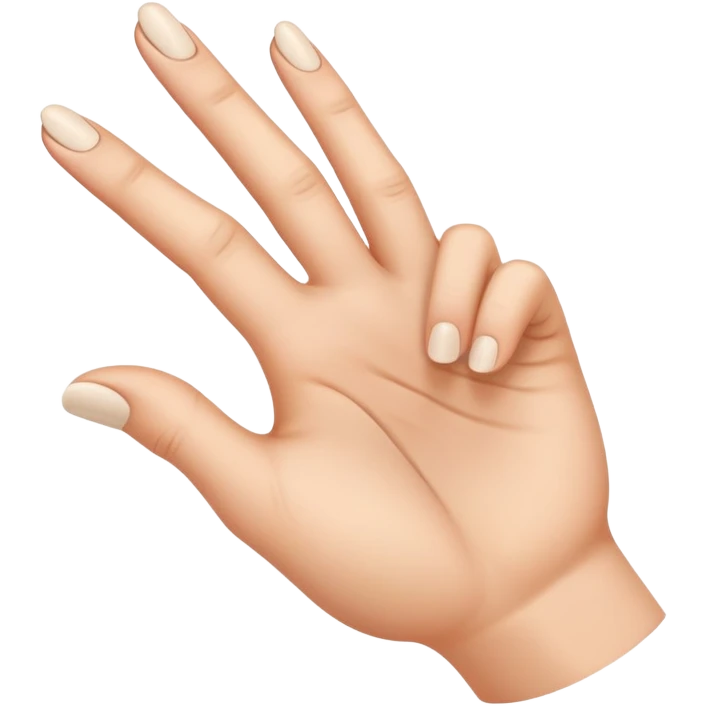 Hand with bend fingers half way  emoji
