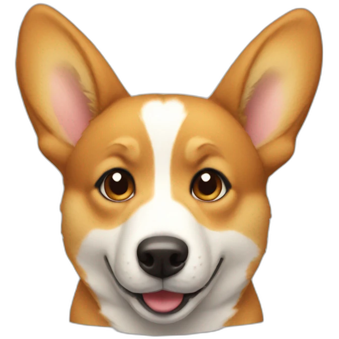 one eared corgy emoji