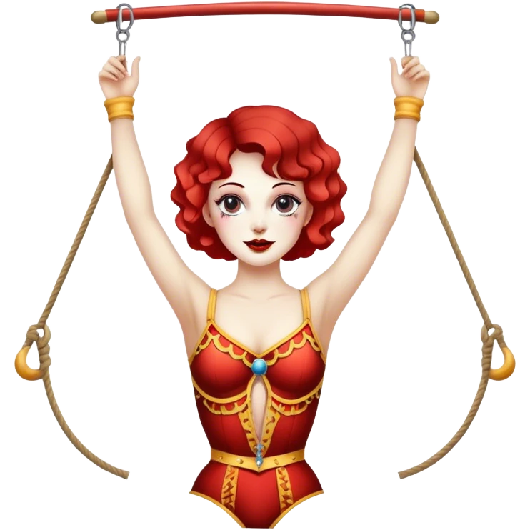 Vintage Circus Trapeze artist emoji