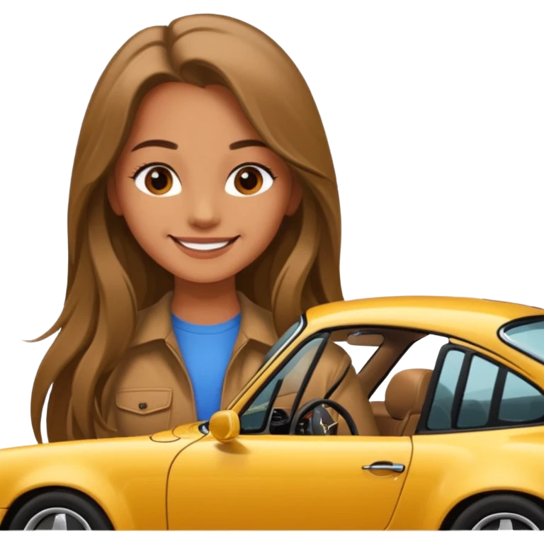 Porsche girl emoji