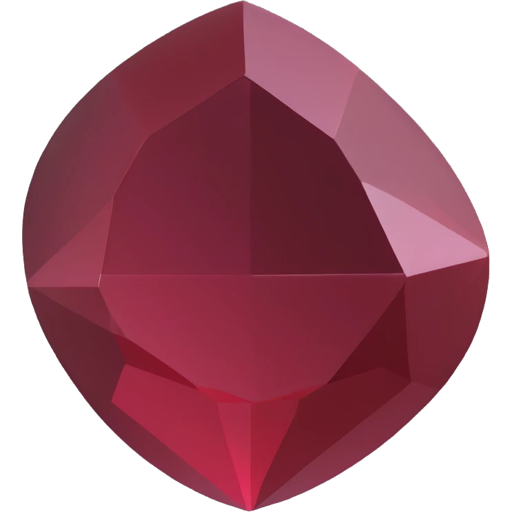 a gemstone in burgundy color emoji