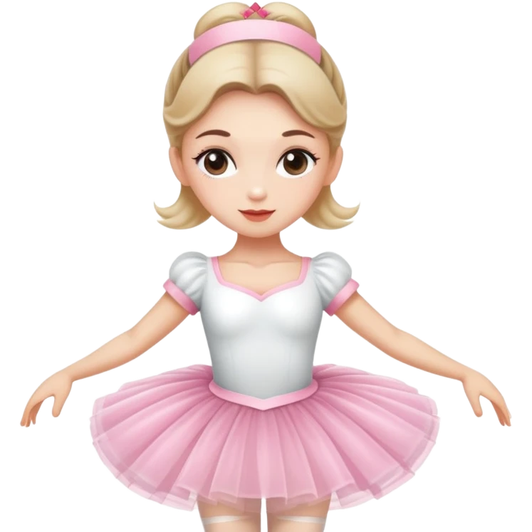 White girl nurse who is a ballerina  emoji