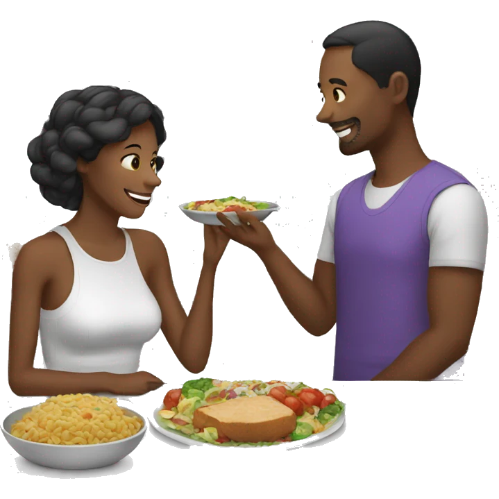  Wife gives husband meal emoji